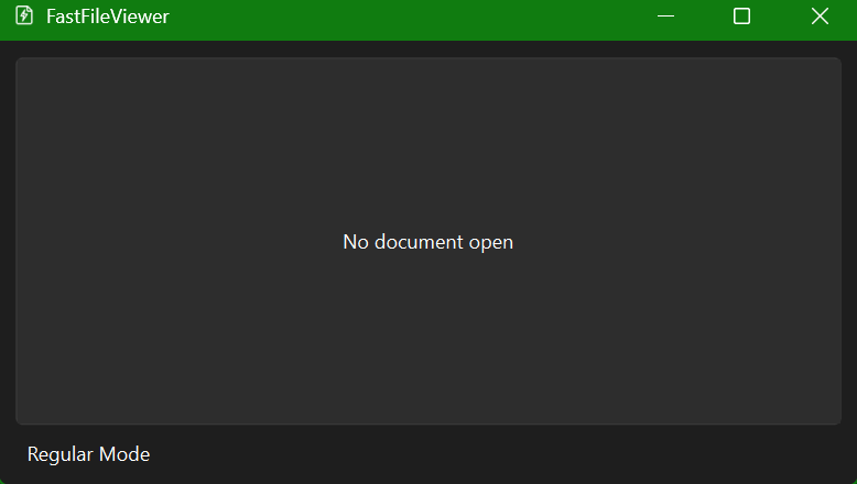 Fast File Viewer showing a document